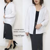 コットンビッグシャツ シャツブラウス オーバーサイズ ルーズフィット | Leggy&Paggy | 詳細画像5 