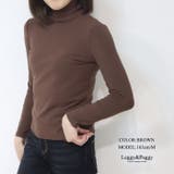 裏起毛ハイネックカットソー 長袖 カットソー タートル ハイネック | Leggy&Paggy | 詳細画像3