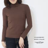 ブラウン | 裏起毛ハイネックカットソー 長袖 カットソー タートル ハイネック | Leggy&Paggy