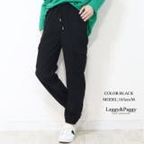 ブラック | ニットコーデュロイ カーゴジョガーパンツ カーゴパンツ ジョガーパンツ | Leggy&Paggy