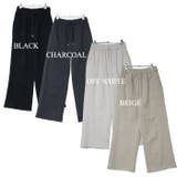 脚長見え カーブワイドパンツ スウェットパンツ | Leggy&Paggy | 詳細画像11