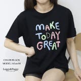 英字ロゴ ビッグTシャツ 半袖Tシャツ ロゴT Tシャツ半袖 | Leggy&Paggy | 詳細画像8 