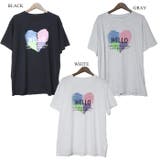 ハート&英字ロゴプリント ビッグTシャツ 半袖Tシャツ Tシャツ半袖 | Leggy&Paggy | 詳細画像9