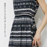 ノースリーブ ウエストギャザー ロングワンピース | Leggy&Paggy | 詳細画像4