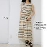 ノースリーブ ウエストギャザー ロングワンピース | Leggy&Paggy | 詳細画像7