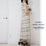 ノースリーブ ウエストギャザー ロングワンピース | Leggy&Paggy | 詳細画像10