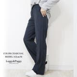 チャコール | ニットコーデュロイ 裾スリット ワイドパンツ 秋冬パンツ ワイド ニットコール | Leggy&Paggy