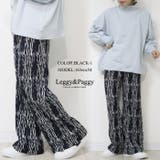 プリントベロア プリーツパンツ ワイドパンツ ベロア | Leggy&Paggy | 詳細画像8