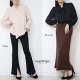 ボウタイ長袖ブラウス 無地ブラウス ボータイブラウス オフィス きれいめ | Leggy&Paggy | 詳細画像7