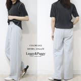 タックデザインワイドパンツ 春夏シャカ素材*タックワイドパンツ | Leggy&Paggy | 詳細画像2
