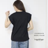 英字ロゴ フレンチスリーブTシャツ Tシャツ ロゴT | Leggy&Paggy | 詳細画像4