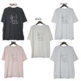 猫ちゃんプリント ビッグTシャツ Tシャツ 猫柄 猫ちゃん Tシャツ半袖 | Leggy&Paggy | 詳細画像6
