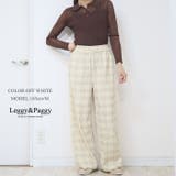チェック柄 ニットコール調 イージーワイドパンツ | Leggy&Paggy | 詳細画像6
