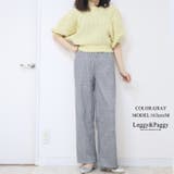 細ボーダー ニット ワイドパンツ ボーダー柄 | Leggy&Paggy | 詳細画像7
