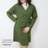 ノーカラー トレンチコート スプリングコート ノーカラーコート | Leggy&Paggy | 詳細画像5