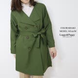ノーカラー トレンチコート スプリングコート ノーカラーコート | Leggy&Paggy | 詳細画像6