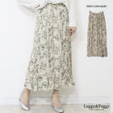 ニュアンスパターン シフォンプリーツスカート ロングスカート | Leggy&Paggy | 詳細画像1