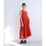 レッド | ふくれジャガードニットワンピース | LANVIN en Bleu