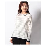 オフホワイト | ボーダーニットセーター | Leilian