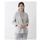 ライトグレー | ノーカラージャケット | Leilian PLUS HOUSE