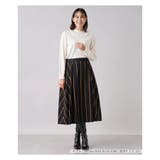 ストライプフレアスカ-ト | Leilian PLUS HOUSE | 詳細画像2