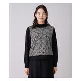 レース刺繍切替ニットプルオーバー | Leilian PLUS HOUSE | 詳細画像10