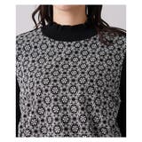 レース刺繍切替ニットプルオーバー | Leilian PLUS HOUSE | 詳細画像13