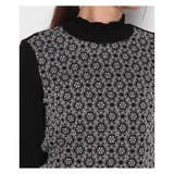 レース刺繍切替ニットプルオーバー | Leilian PLUS HOUSE | 詳細画像4