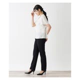 ボウタイ半袖シフォンブラウス | Leilian | 詳細画像7