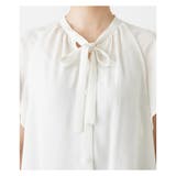 ボウタイ半袖シフォンブラウス | Leilian | 詳細画像12