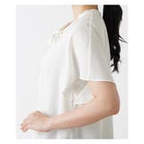 ボウタイ半袖シフォンブラウス | Leilian | 詳細画像15