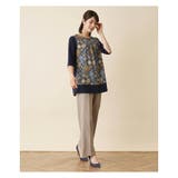 フラワープリント切替チュニック | Leilian PLUS HOUSE | 詳細画像18