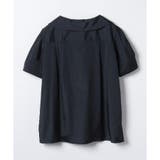 オープンネックコットンサテンブラウス[品番：LAVW0014881]｜LANVIN en