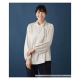 ベージュ系 | フロントデザインブラウス | Leilian PLUS HOUSE