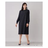 ジャカード切替ハイネックワンピース | Leilian PLUS HOUSE | 詳細画像8