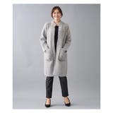 スタンドカラーニットカ-ディガン | Leilian PLUS HOUSE | 詳細画像1