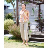 洗える ウエスト伸縮センタープレスパンツ | CARA O CRUZ | 詳細画像30