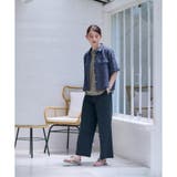 洗える ウエスト伸縮センタープレスパンツ | CARA O CRUZ | 詳細画像4