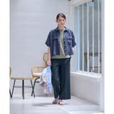 洗える ウエスト伸縮センタープレスパンツ | CARA O CRUZ | 詳細画像5