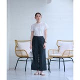 洗える ウエスト伸縮センタープレスパンツ | CARA O CRUZ | 詳細画像10