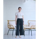 洗える ウエスト伸縮センタープレスパンツ | CARA O CRUZ | 詳細画像11