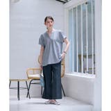 洗える ウエスト伸縮センタープレスパンツ | CARA O CRUZ | 詳細画像14