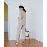 洗える ウエスト伸縮センタープレスパンツ | CARA O CRUZ | 詳細画像22