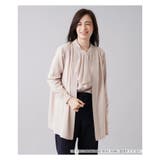 ベージュ系 | ニット切替トッパーカーディガン | Leilian PLUS HOUSE