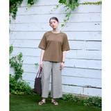 洗える 幾何学柄ウエストゴムワイドパンツ | CARA O CRUZ | 詳細画像15