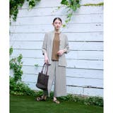 洗える 幾何学柄ウエストゴムワイドパンツ | CARA O CRUZ | 詳細画像21
