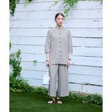 洗える 幾何学柄ウエストゴムワイドパンツ | CARA O CRUZ | 詳細画像26
