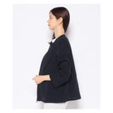 ジッパーノーカラージャケット | Leilian PLUS HOUSE | 詳細画像1