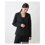 ブラック | バックペプラムブレザー | Leilian