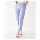 ブルー | クロップドスリムカラーパンツ | Leilian PLUS HOUSE